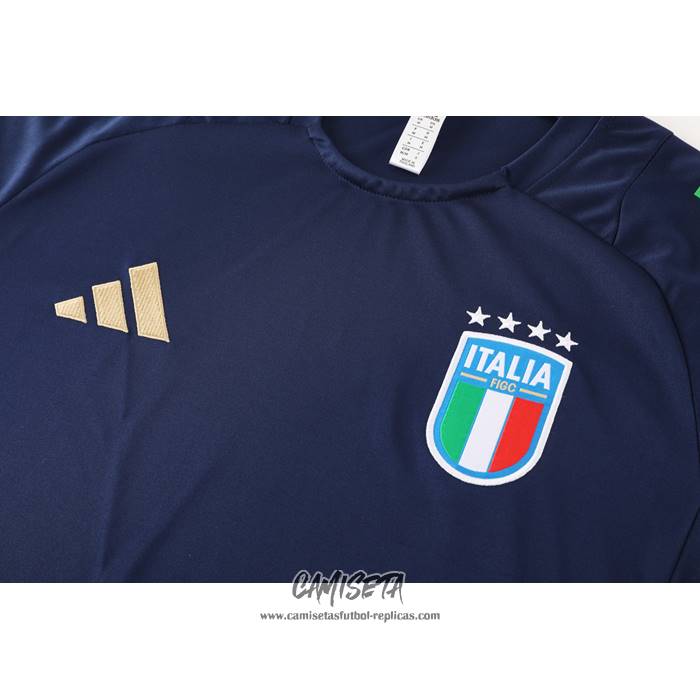 Chandal del Italia 2024-2025 Manga Corta Azul - Pantalon Corto